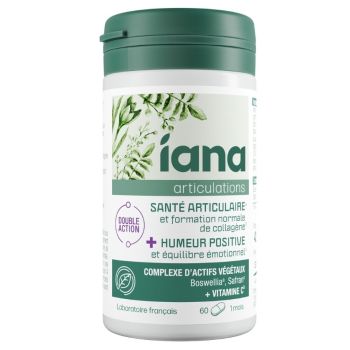 Articulations sant&eacute; articulaire et humeur positive Iana - pot de 60 comprim&eacute;s