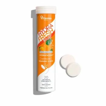 HydraFresh boost hydratation go&ucirc;t fruits exotiques Vitavea - 20 comprim&eacute;s effervescents 