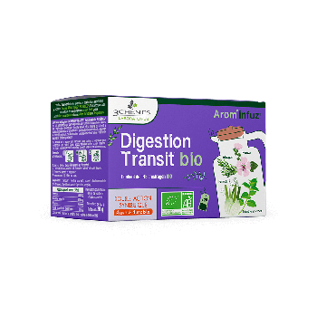 Arom’Infuz digestion transit bio Les 3 Chênes - boîte de 20 sachets