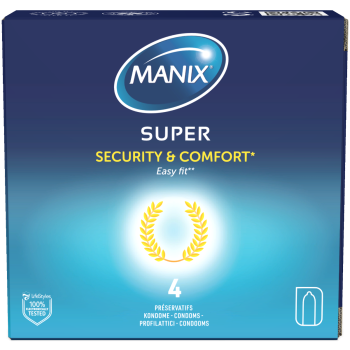 Préservatifs Super easy Manix - boite de 4 préservatifs