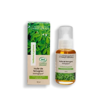 Huile de fénugrec bio Haut-Ségala - flacon-pompe de 50ml