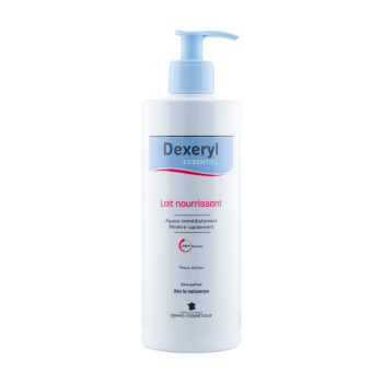 Lait riche nourrissant sans parfum Dexeryl Essentiel - flacon pompe de 500 ml