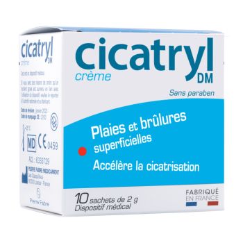 Cicatryl DM crème en sachet-dose - boite de 10 sachets de 2g