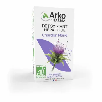 Détoxifiant hépatique chardon marie Arkopharma - pot de 150 gélules