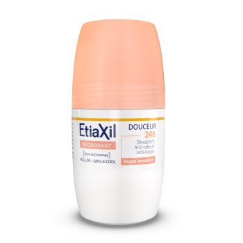 Déodorant douceur 48H sans aluminium Etiaxil - roll-on de 50 ml