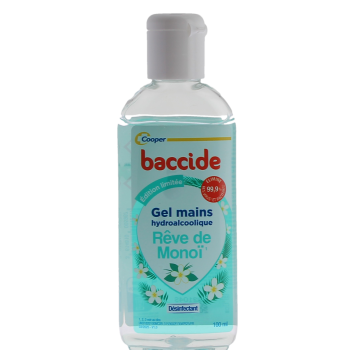 Gel mains hydroalcoolique rêve de monoï Baccide - flacon de 100ml