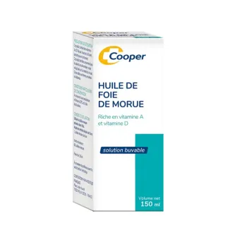 Huile de foie de morue Cooper - flacon de 150ml