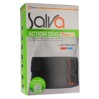 Salva action duo therm Cooper - une ceinture + actipoche chaud/froid