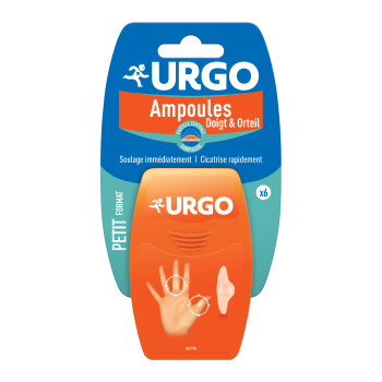 Pansements ampoules doigt et orteil petit format Urgo - 6 pansements hydrocolloïdes