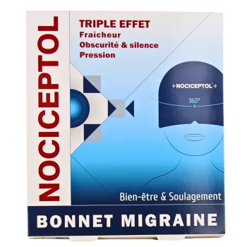 Bonnet migraine triple effet Nociceptol - un bonnet