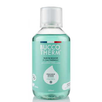 Bain de bouche &agrave; l'eau thermale g&ocirc;ut menthe fra&icirc;che sans alcool Buccotherm - flacon de 300ml 