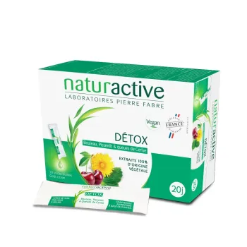 Détox goût citron Naturactive - boite de 20 sticks fluides 