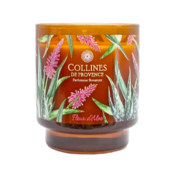 Bougie parfum&eacute;e Fleur d'Aloe Collines de Provence - pot de 220g