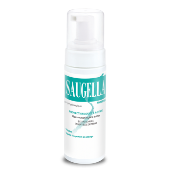 Mousse pour l'hygiène intime Saugella - flacon de 150 ml
