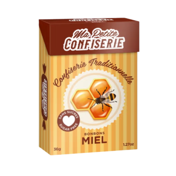 Bonbons au miel sans sucres Ma petite confiserie - boite de 36,5g