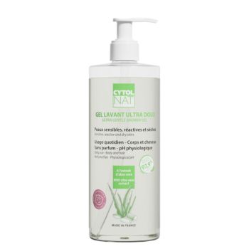 Gel lavant ultra doux Cytolnat - flacon-pompe de 500ml