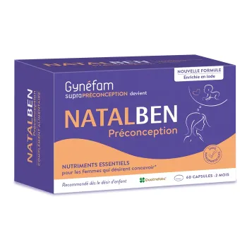 Natalben Préconceptionlaboratoire Effik - boîte de 60 capsules