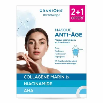 Masque anti-âge seconde peau Granions - 2+1 offert