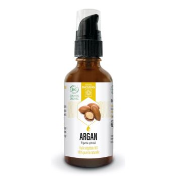 Huile végétale bio Argan Dayang - flacon-pompe de 50ml