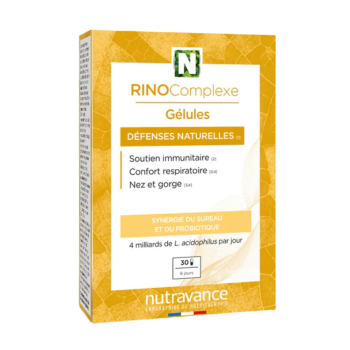 RINOComplexe Défenses naturelles Nutravance - boîie de 30 gélules