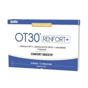 OT30 Renfort+ probiotiques confort digestif OctoVita - boîte de 30 gélules