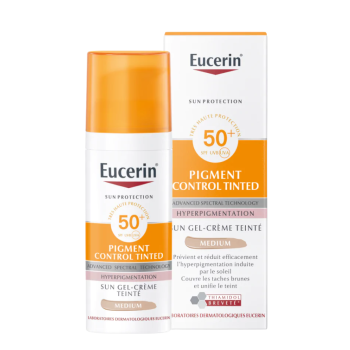 Sun Pigment Control Gel-crème teinté SPF 50+ Eucerin - flacon-pompe de 50ml