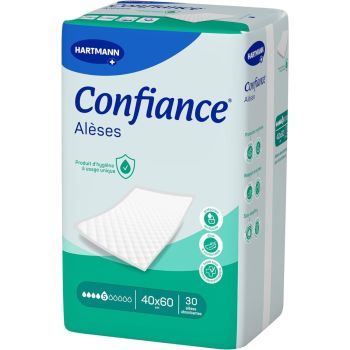 Confiance al&egrave;ses 5 gouttes 40x60cm Hartmann - 30 al&egrave;ses absorbantes 