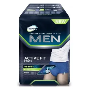 Active Fit Pants men Plus Tena - 9 protections taille L (95-130cm)