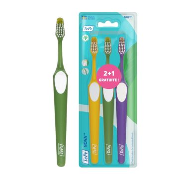 Brosse à dents Nova souple TePe - 3 brosses à dents