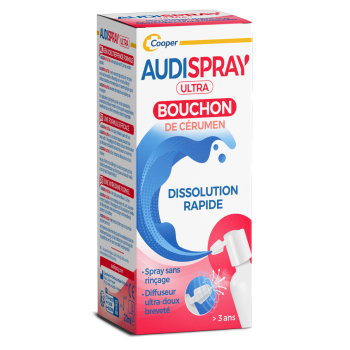 Audispray Bouchons de c&eacute;rumen - spray de 20 ml