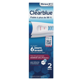 Test de grossesse Avance Ultra Pr&eacute;coce Clearblue - lot de 2 tests