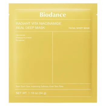 Masque radiant vita niacinamide real deep mask Biodance - sachet de 1 masque