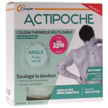 Actipoche Coussin thermique argile multizones Cooper - un coussin