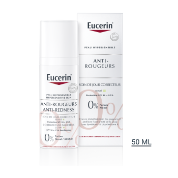 Anti-rougeurs Soin de jour correcteur SPF25+ teinté Eucerin - flacon de 50 ml