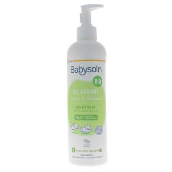 Babysoin Gel lavant corps et cheveux bio Cooper - flacon-pompe de 500ml