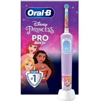 Brosse à dents électrique rechargeable 3 ans et + modèle : princesse Oral-B Kids