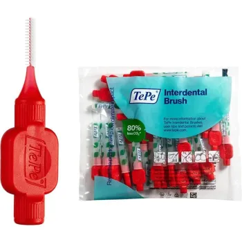 Brossettes interdentaires originales rouge taille 2 (0.5mm) TePe - 20 brossettes