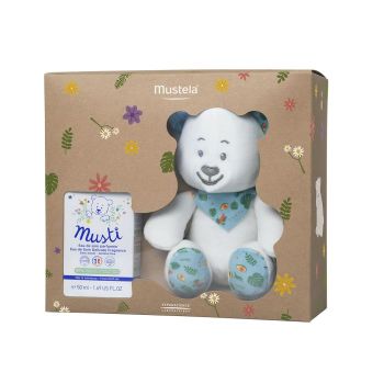 Coffret Musti mixte Eau de soin parfumé + doudou Mustela - coffret de 2 produits