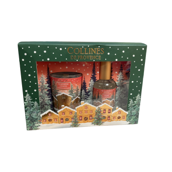 Coffret cadeau Mandarine confite Collines de Provence - coffret contenant 2 produits
