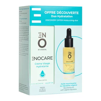 Eno Laboratoire Codexial ENOCARE  Crème Visage Hydratante +  Huile Visage Nourrissante Duo Hydratation - coffret de 2 produits