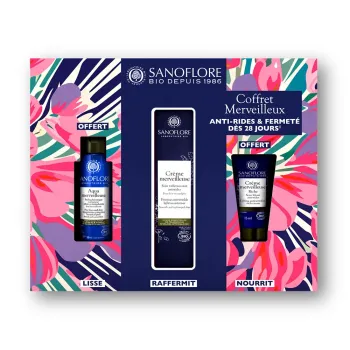 Coffret Merveilleux anti-rides et fermeté bio Sanoflore - coffret de 3 produits