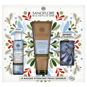 Coffret Aciana Botanica masque SOS bio Sanoflore - coffret de 3 produits