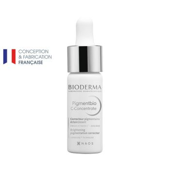 Correcteur pigmentaire éclaircissant pigmentbio Bioderma - flacon de 15 ml avec pipette