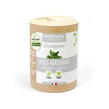 Eucalyptus voies aériennes Ecoresponsable Nat&Form - Boite de 60 gélules