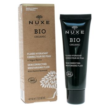 Fluide hydratant correcteur de peau bio Nuxe - tube de 50 ml