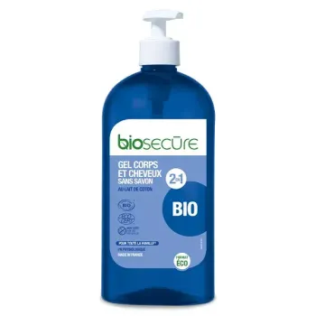 Gel lavant corps et cheveux Bio Secure - flacon-pompe de 730ml