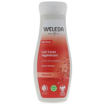 Lait corps régénérant grenade Weleda - flacon de 200 ml