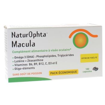 NaturOphta Macula Horus Pharma - boîte de 180 capsules
