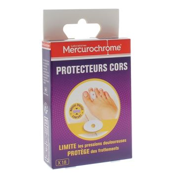 Protecteurs cors Mercurochrome - boite de 18 protecteurs