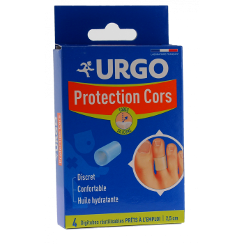 Protection Cors Digitubes Urgo - 4 Digitubes pré-découpés de 2,5 cm
